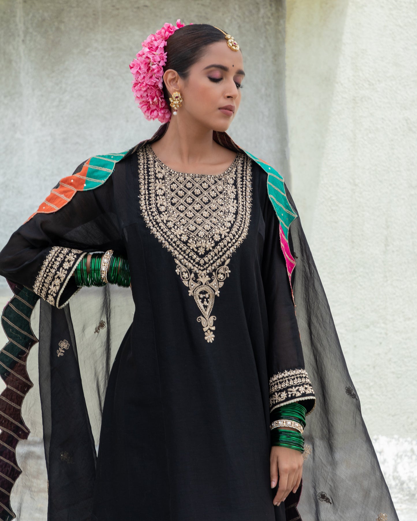 Naazneen Embroidered Kurta Set (Ready to Ship) - Set Of 2