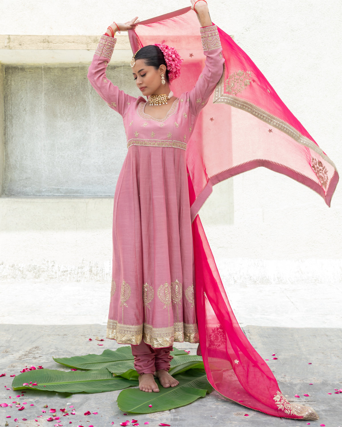 Laila Embroidered Dupatta (Ready to Ship)