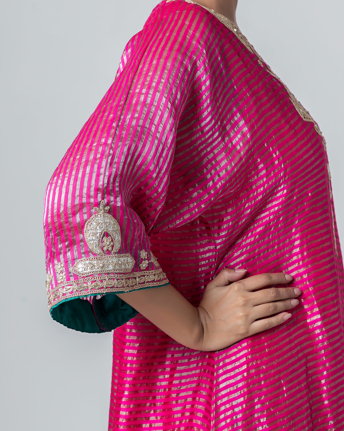 Mirha Embroidered Kaftan Set (Ready to Ship) - Set Of 2