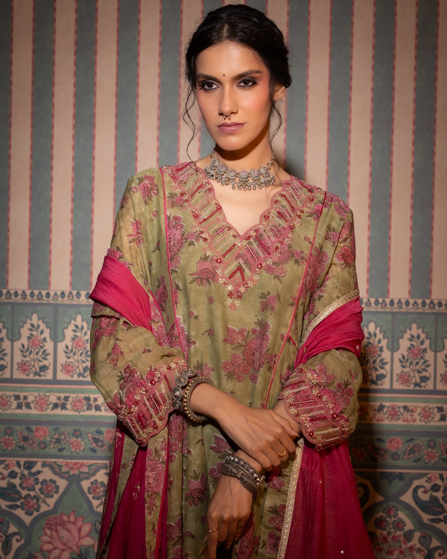 Sanna Hand Block Printed Kurta Set