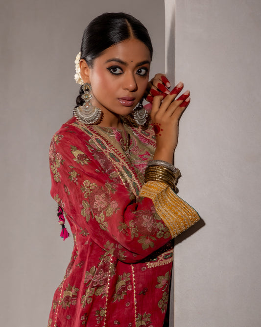 Roya Hand Block Printed Kurta Set