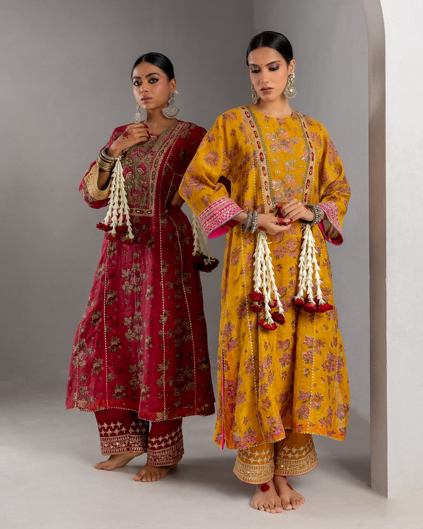 Falak Hand Block Printed Kurta Set