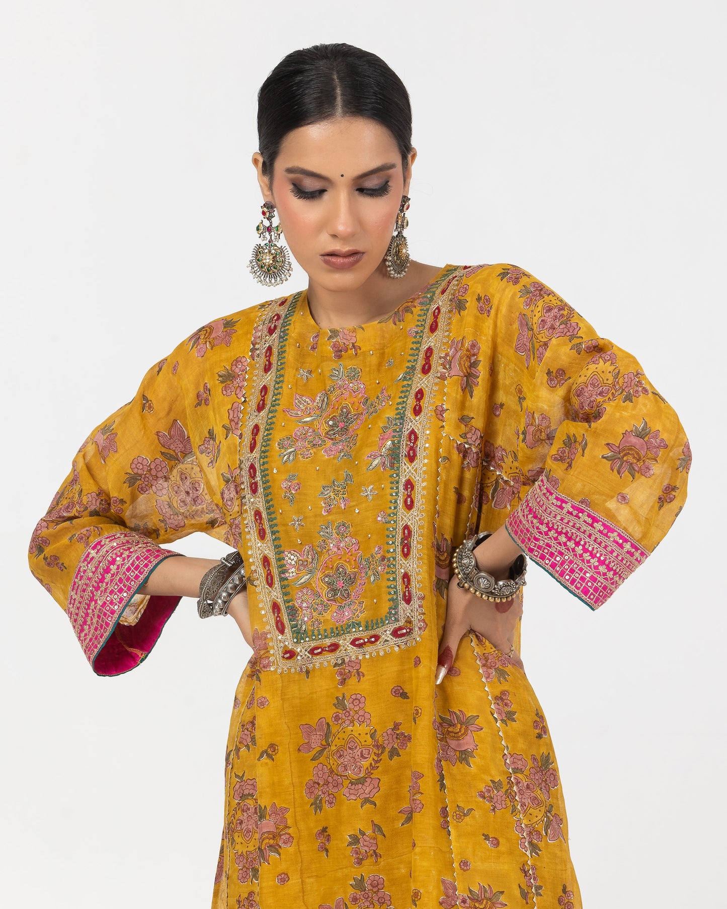 Falak Hand Block Printed Kurta