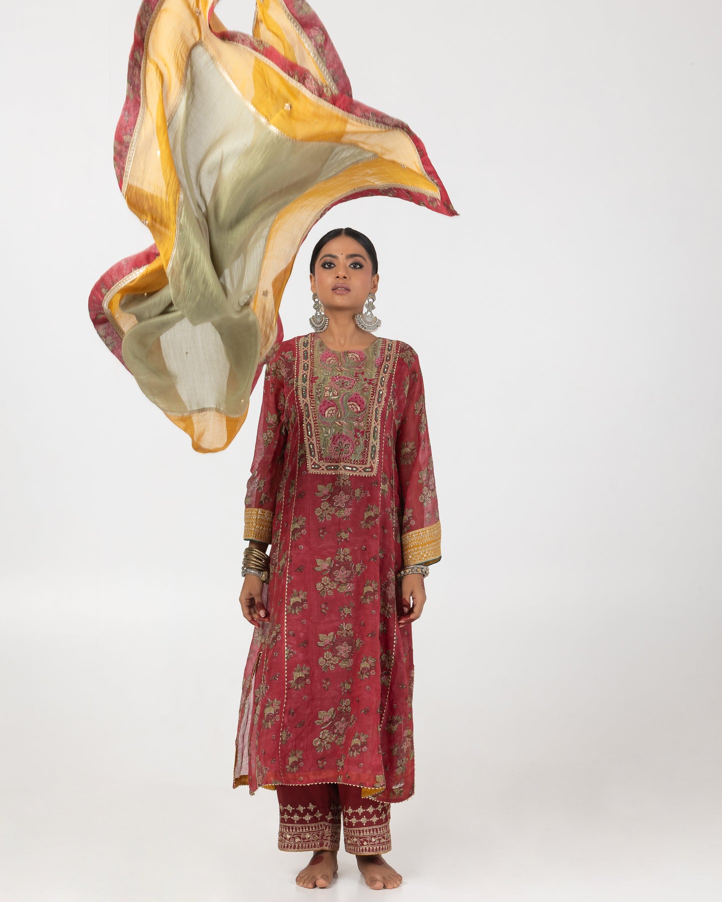 Roya Hand Block Printed Kurta Set