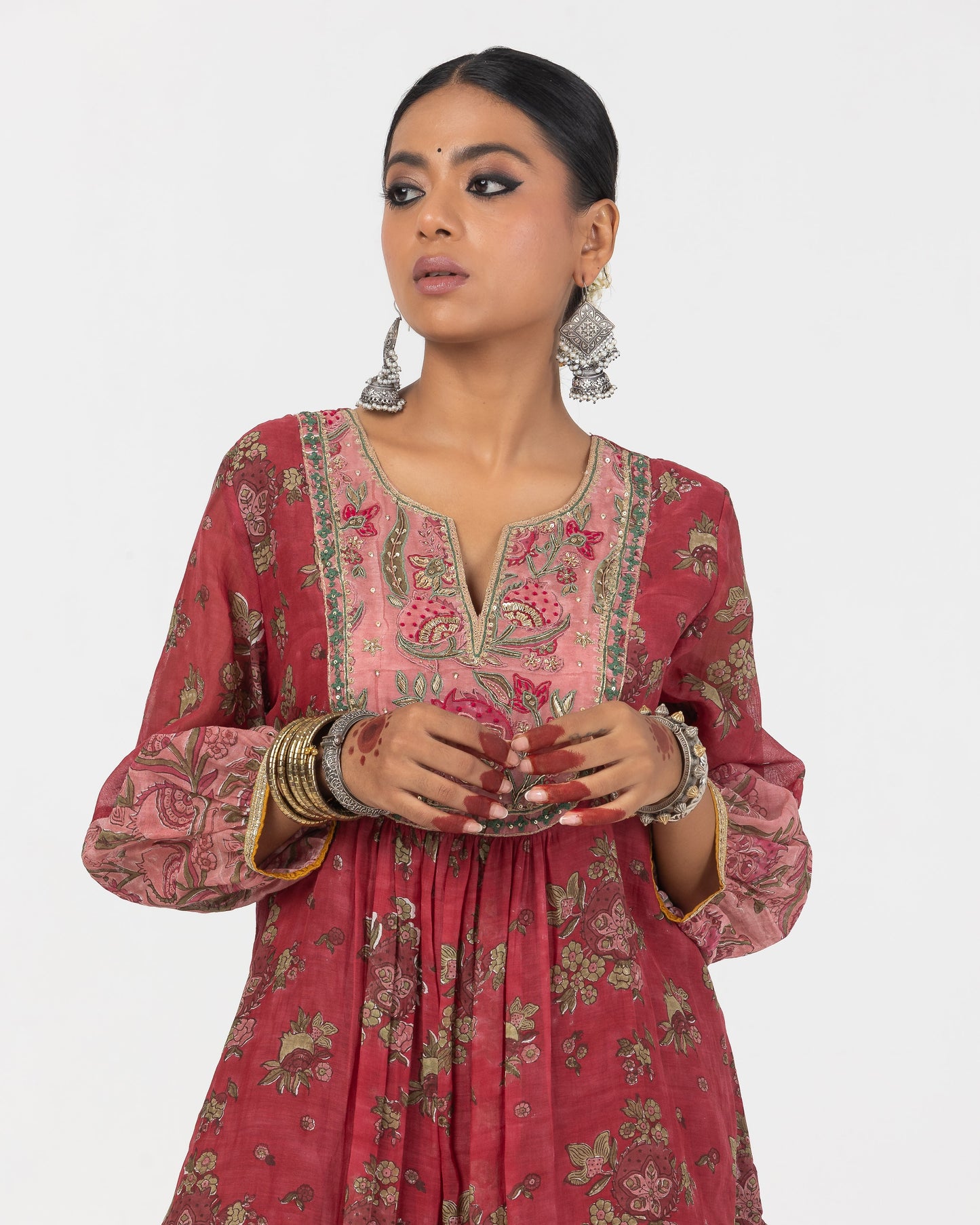 Rayana Hand Block Printed Kurta
