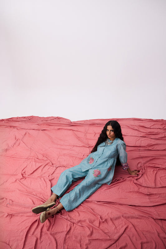 Abhinaya Hand Block Printed Co-ord Set