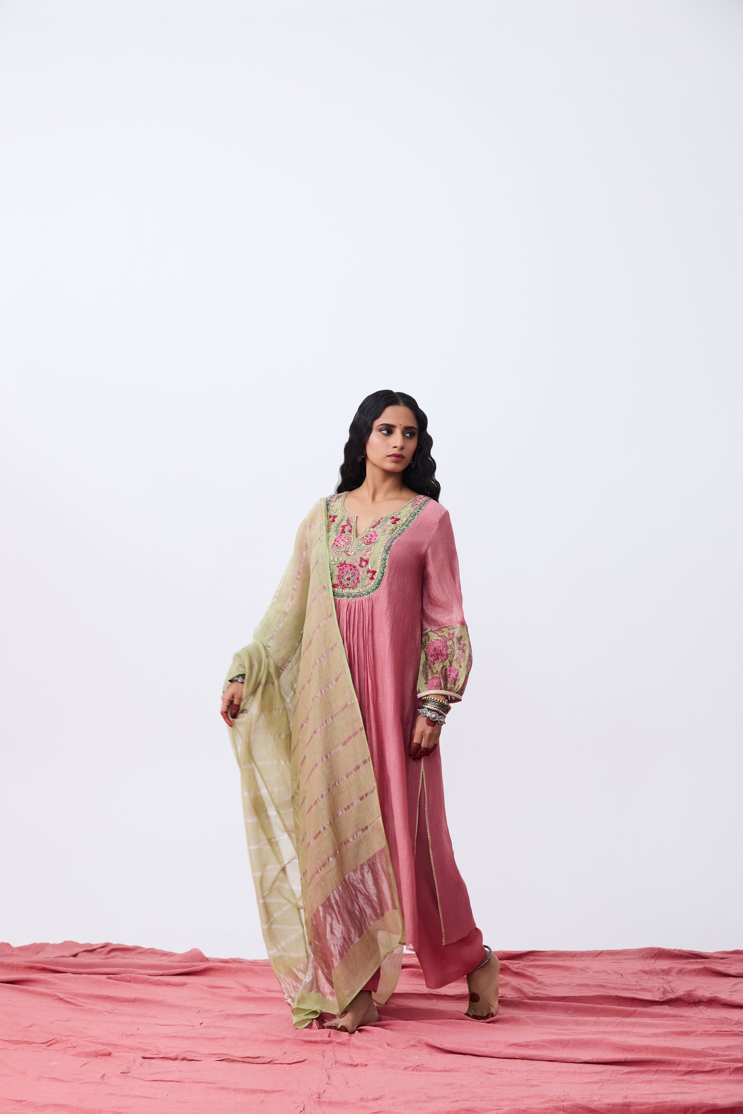 Nupura Embroidered Kurta Set