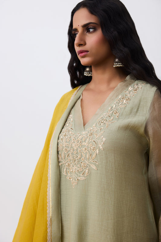Mudra Embroidered Kurta Set