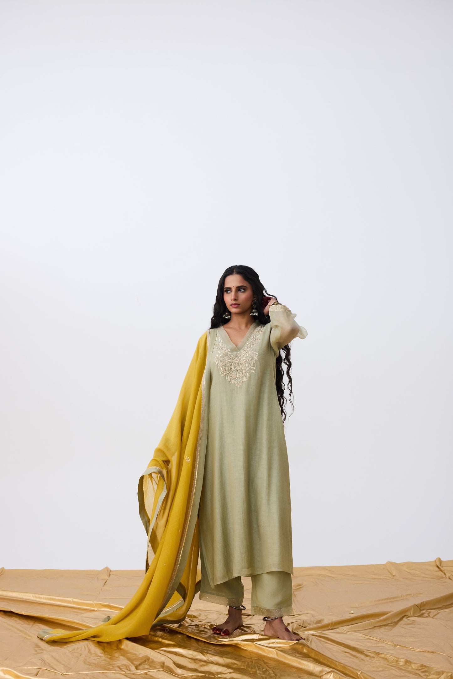 Mudra Embroidered Kurta Set