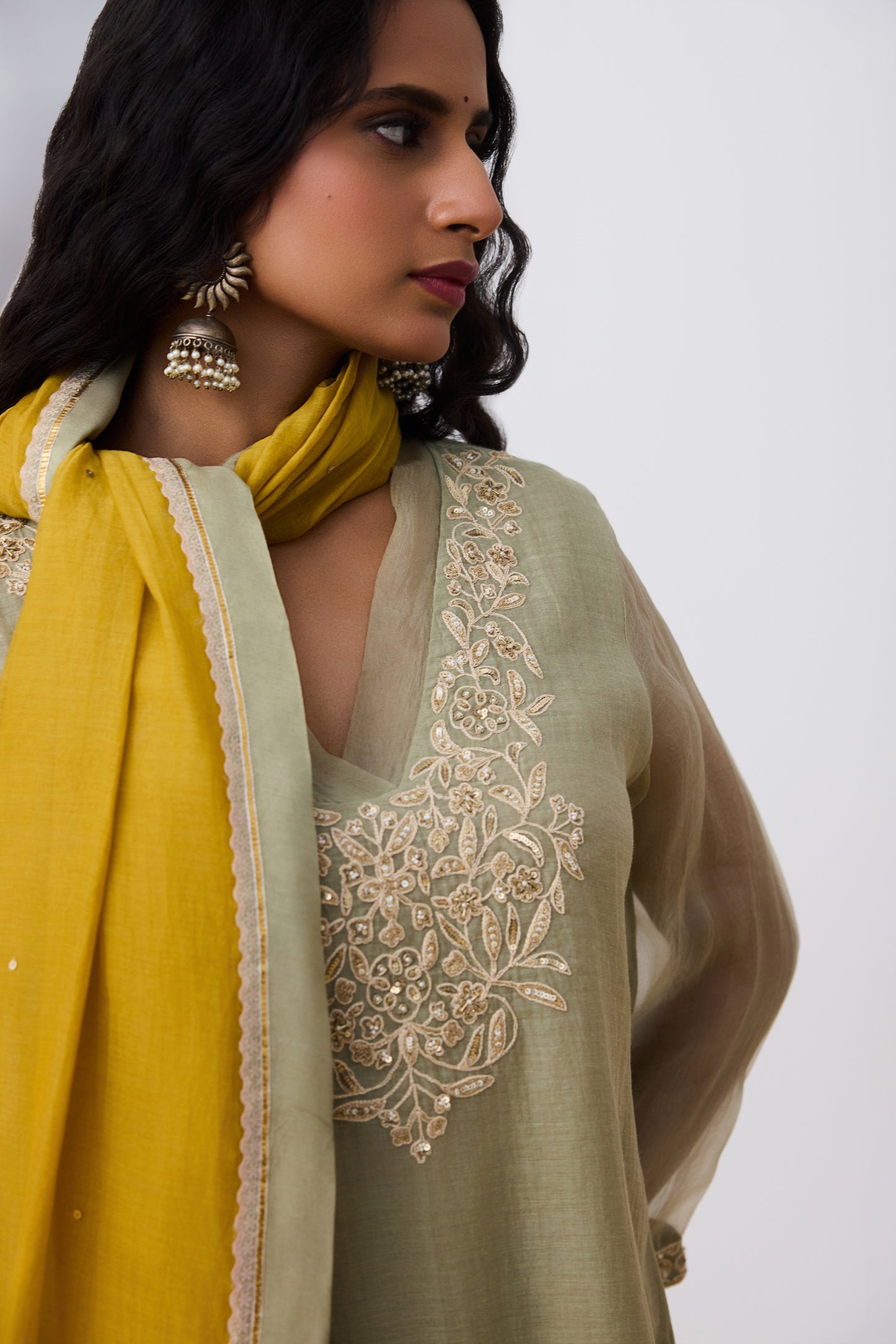 Mudra Embroidered Kurta Set