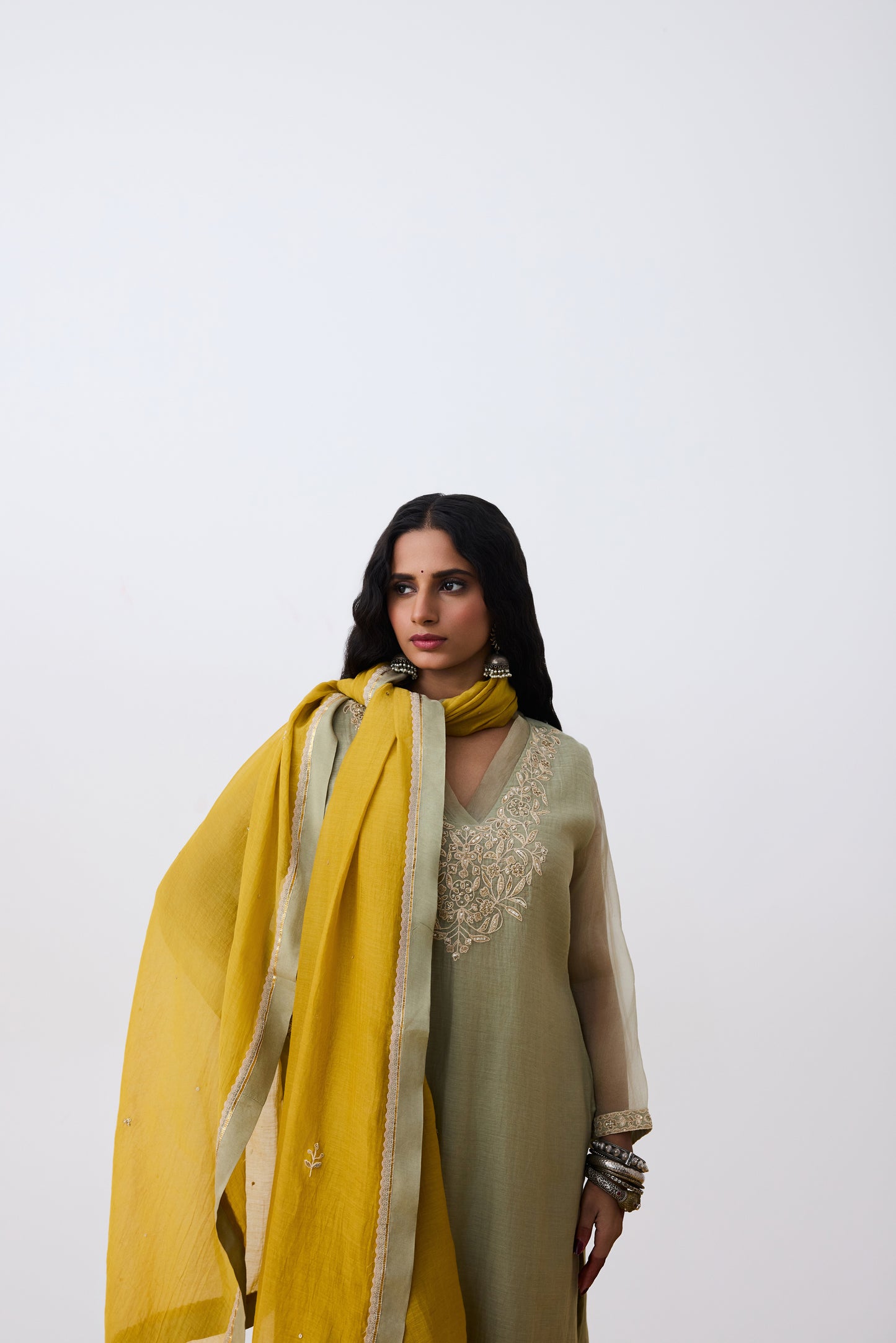 Mudra Embroidered Dupatta