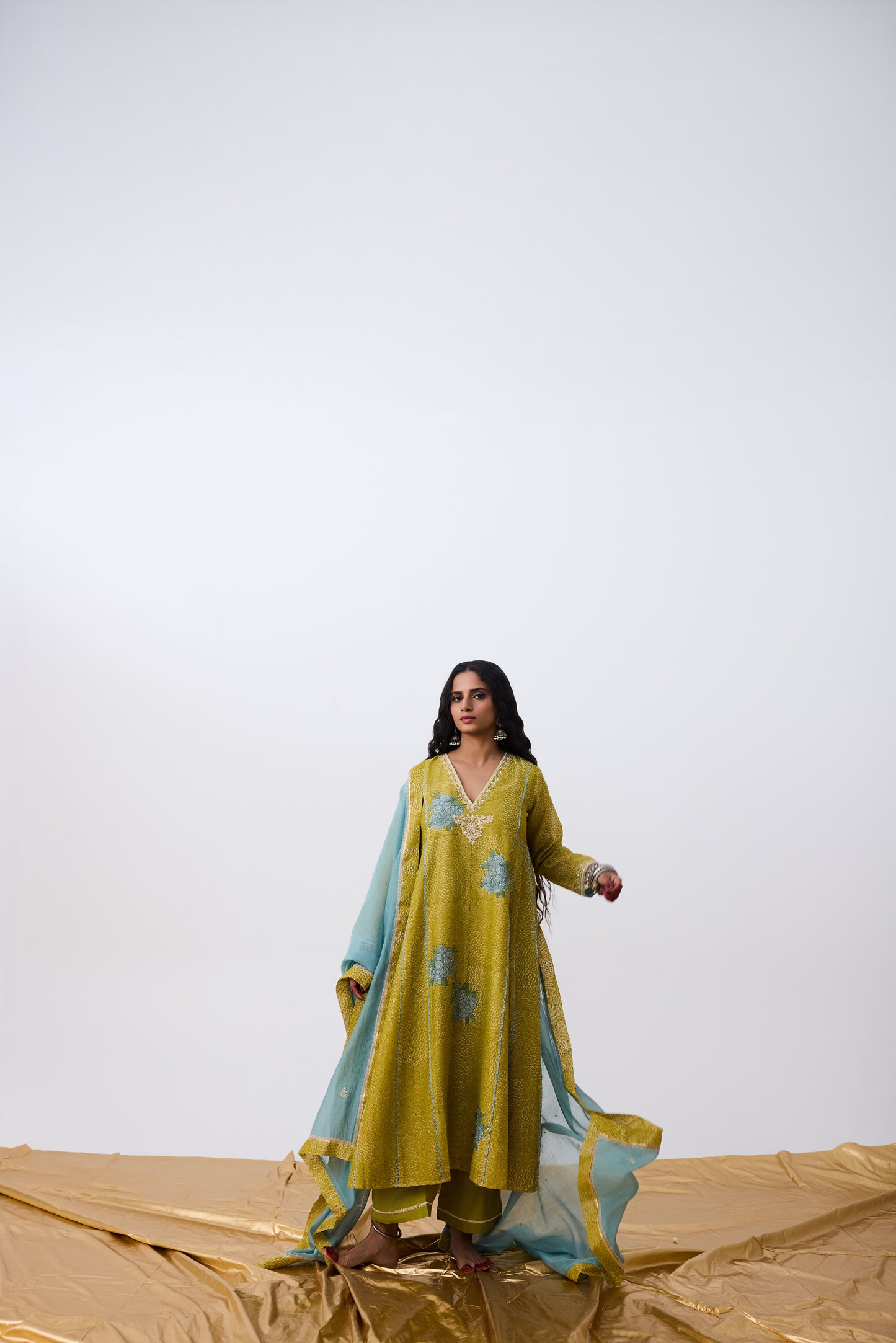 Nayaab Hand Block Printed Kurta Set