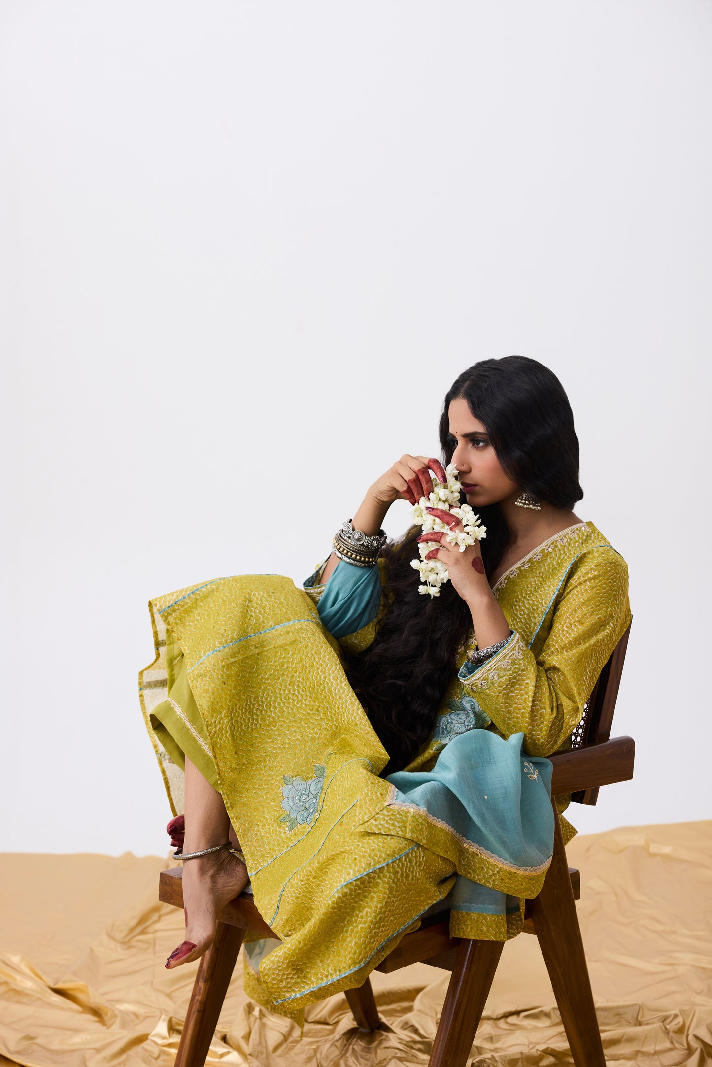 Nayaab Hand Block Printed Kurta Set