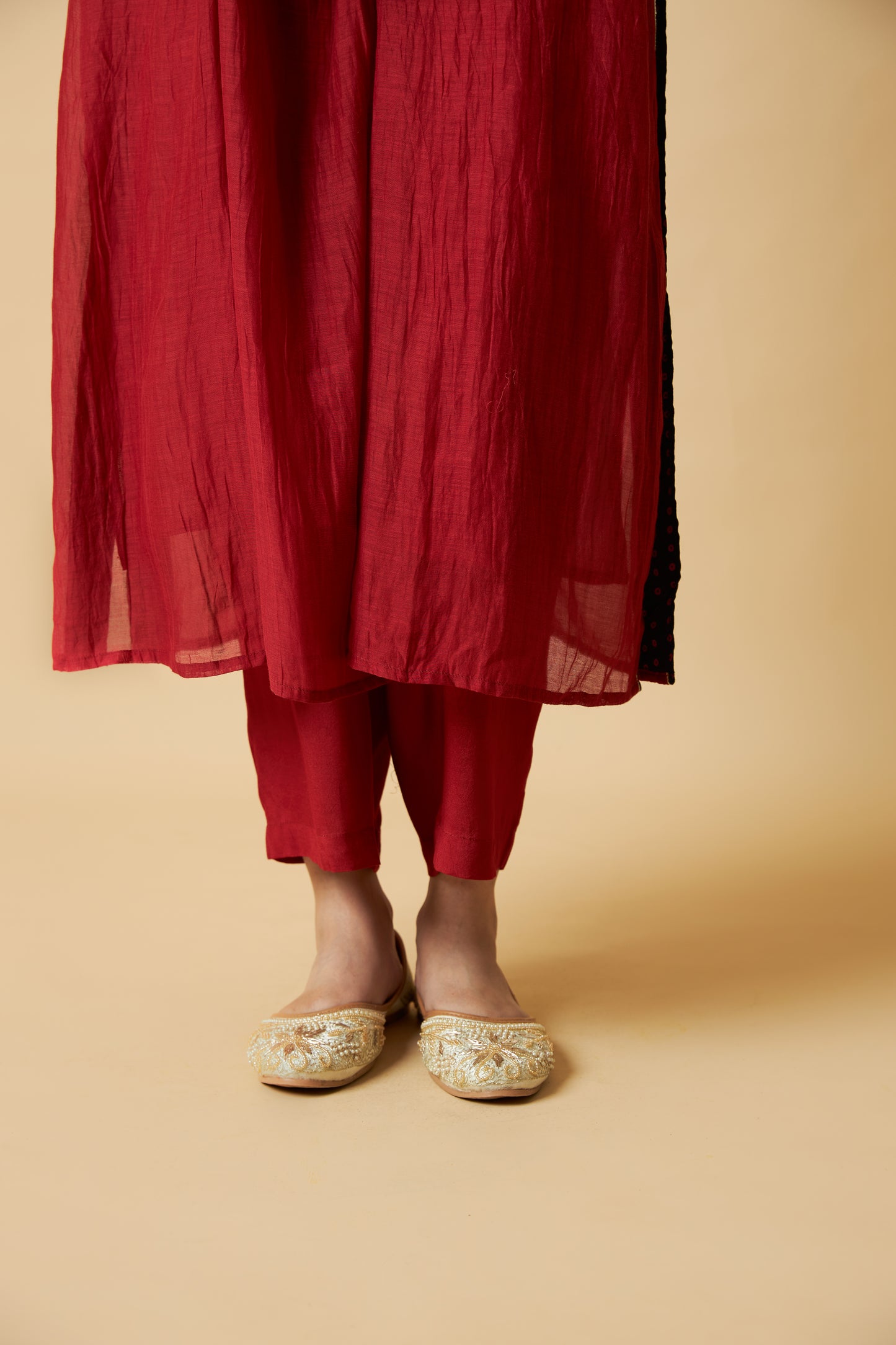 Kumkum Embroidered Kurta Set- Set of 3