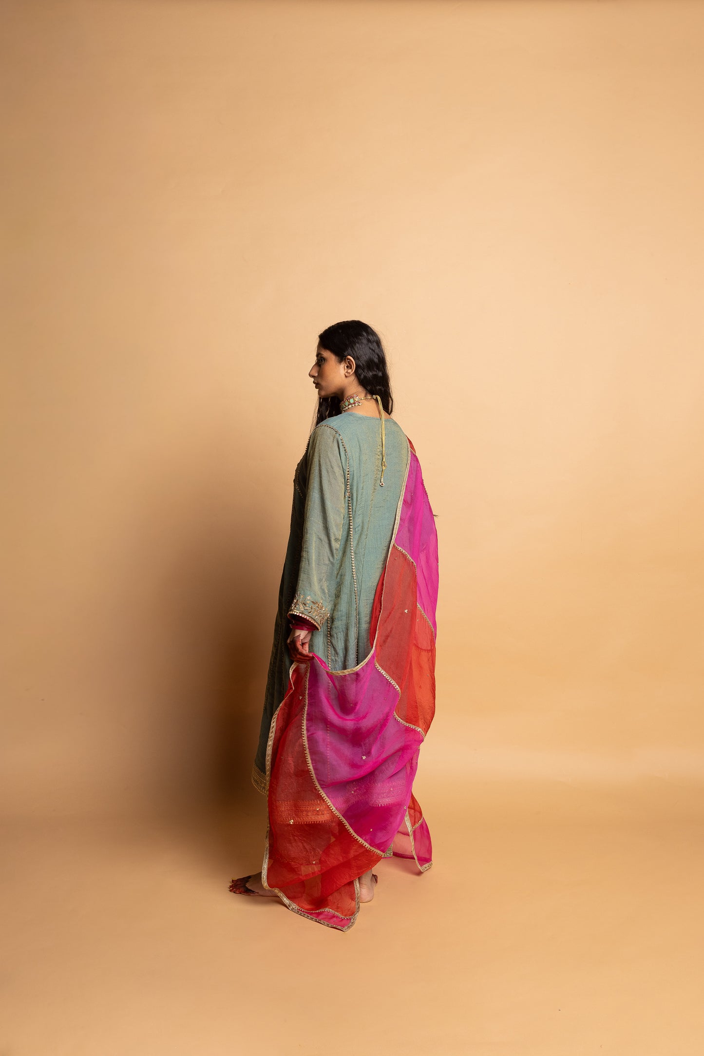 Ruh embroidered dupatta