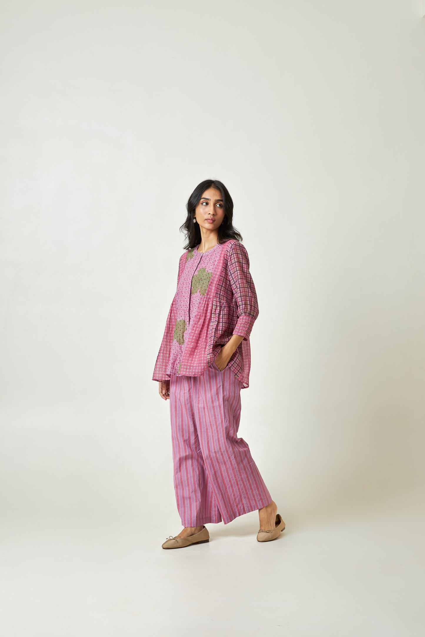 Holiday Mood Block Printed Pants