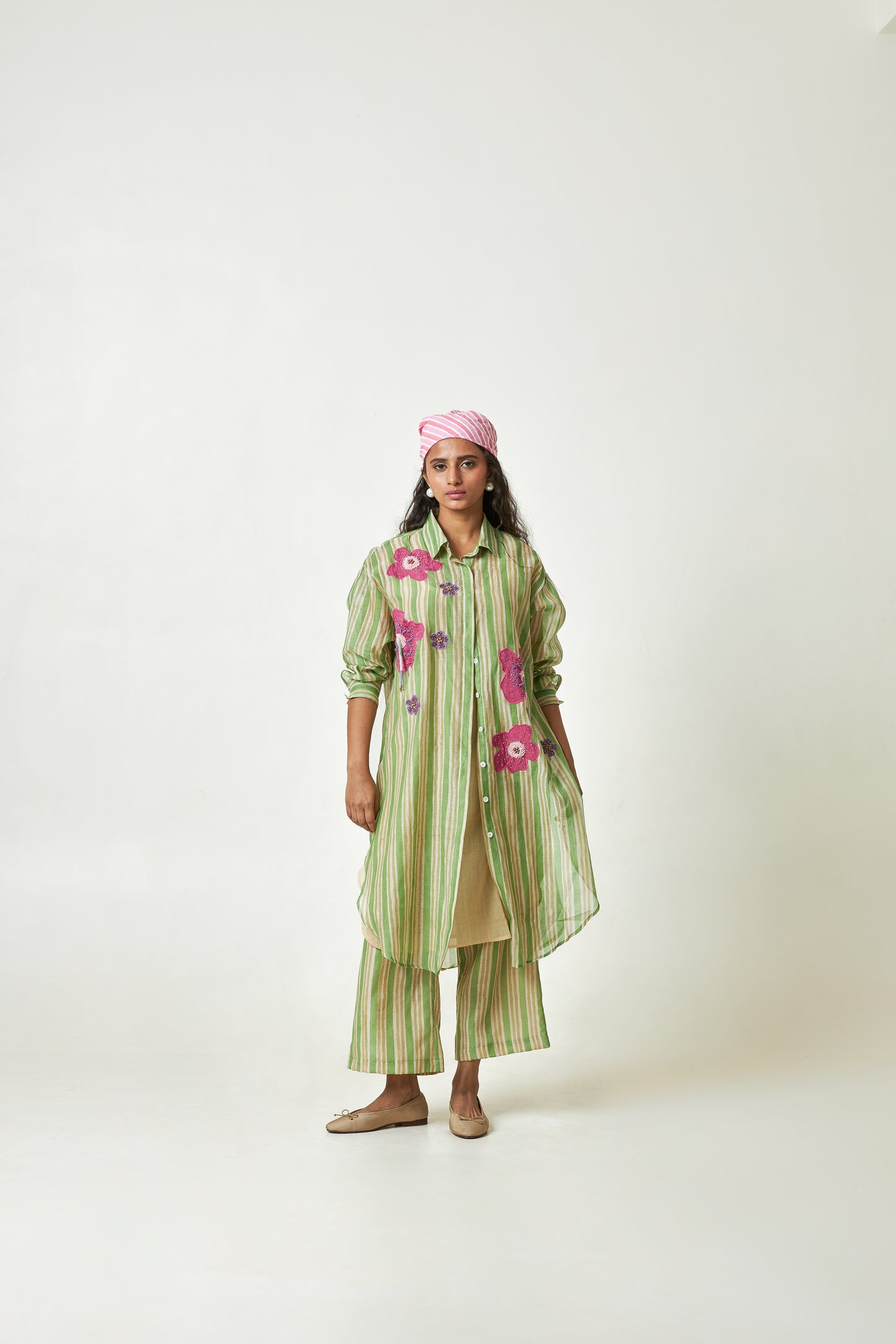 Petal Haze Block Printed Tunic