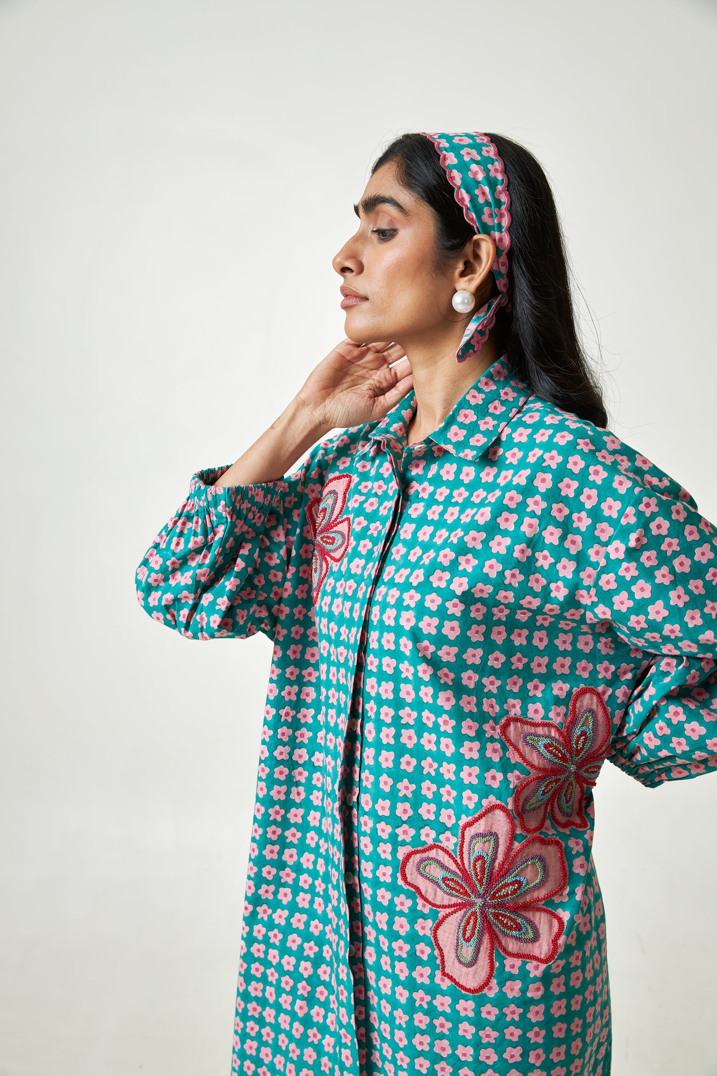 Shoreline Block Printed Dress