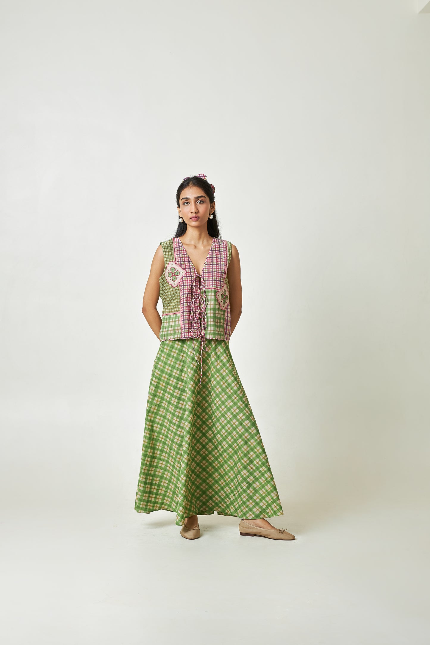 Petal Mosaic Block Printed Vest