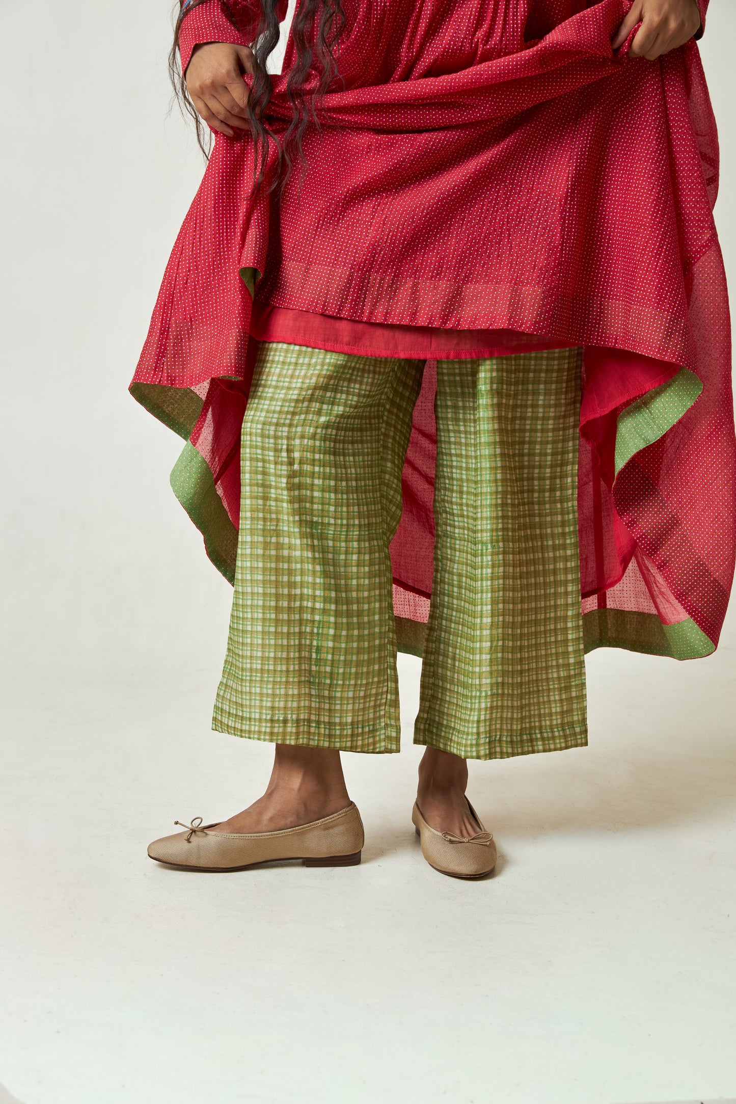 Scarlet Bloom Embroidered kurta set- Set of 3