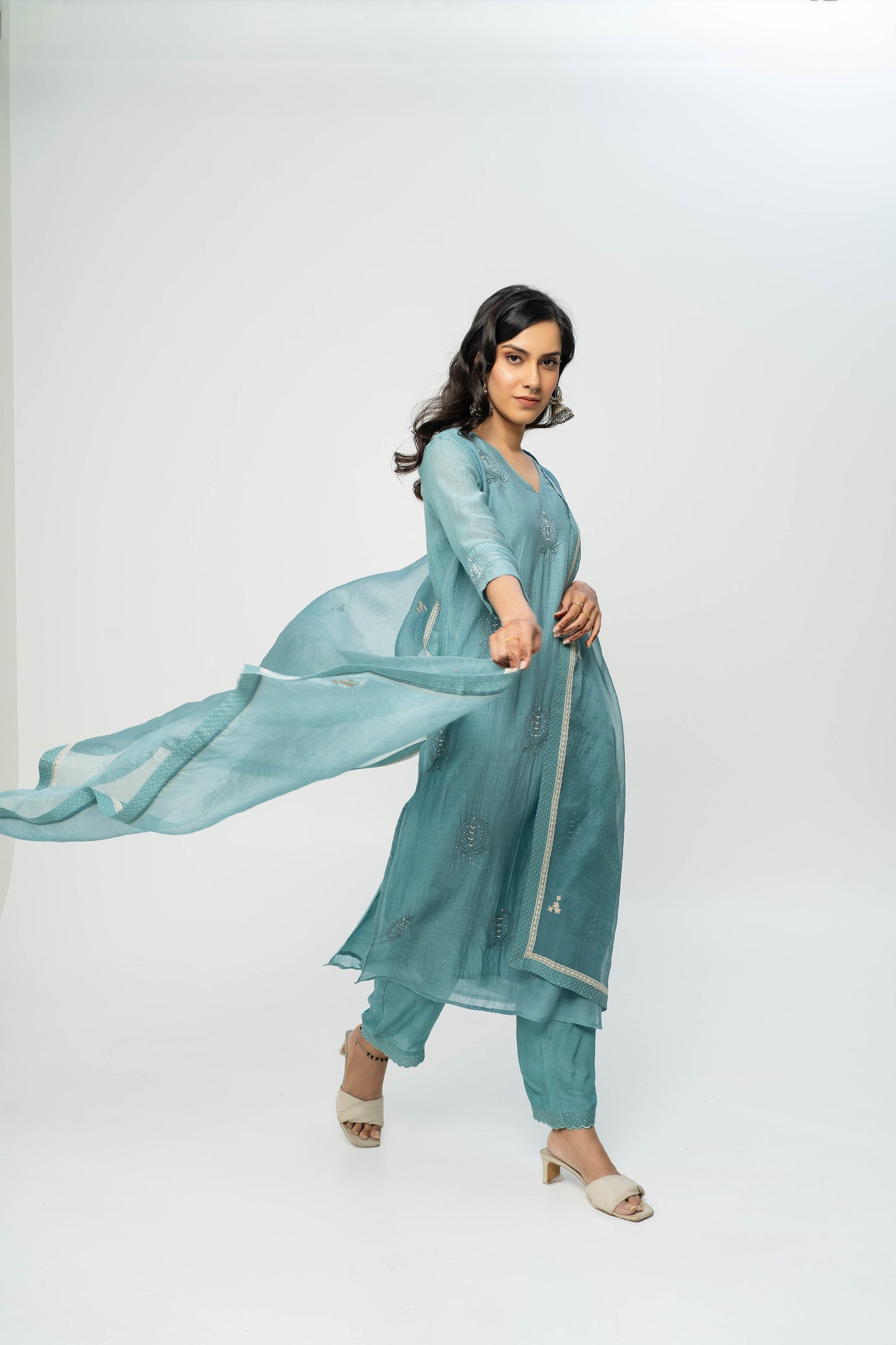 Virginia Embroidered Dupatta