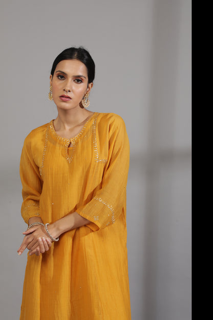 Coldplay embroidered kurta