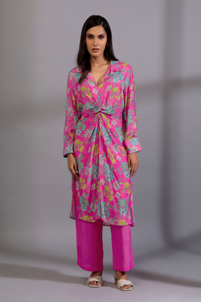 Pink floyd embroidered co-ord set