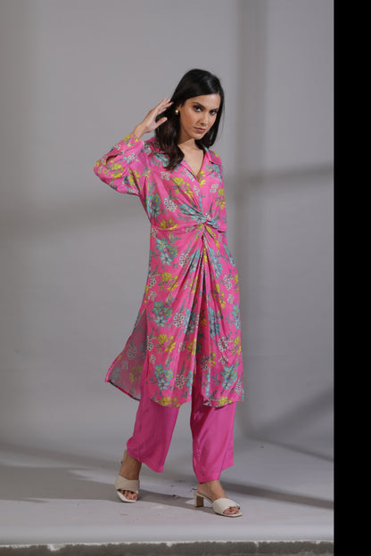 Pink floyd embroidered co-ord set