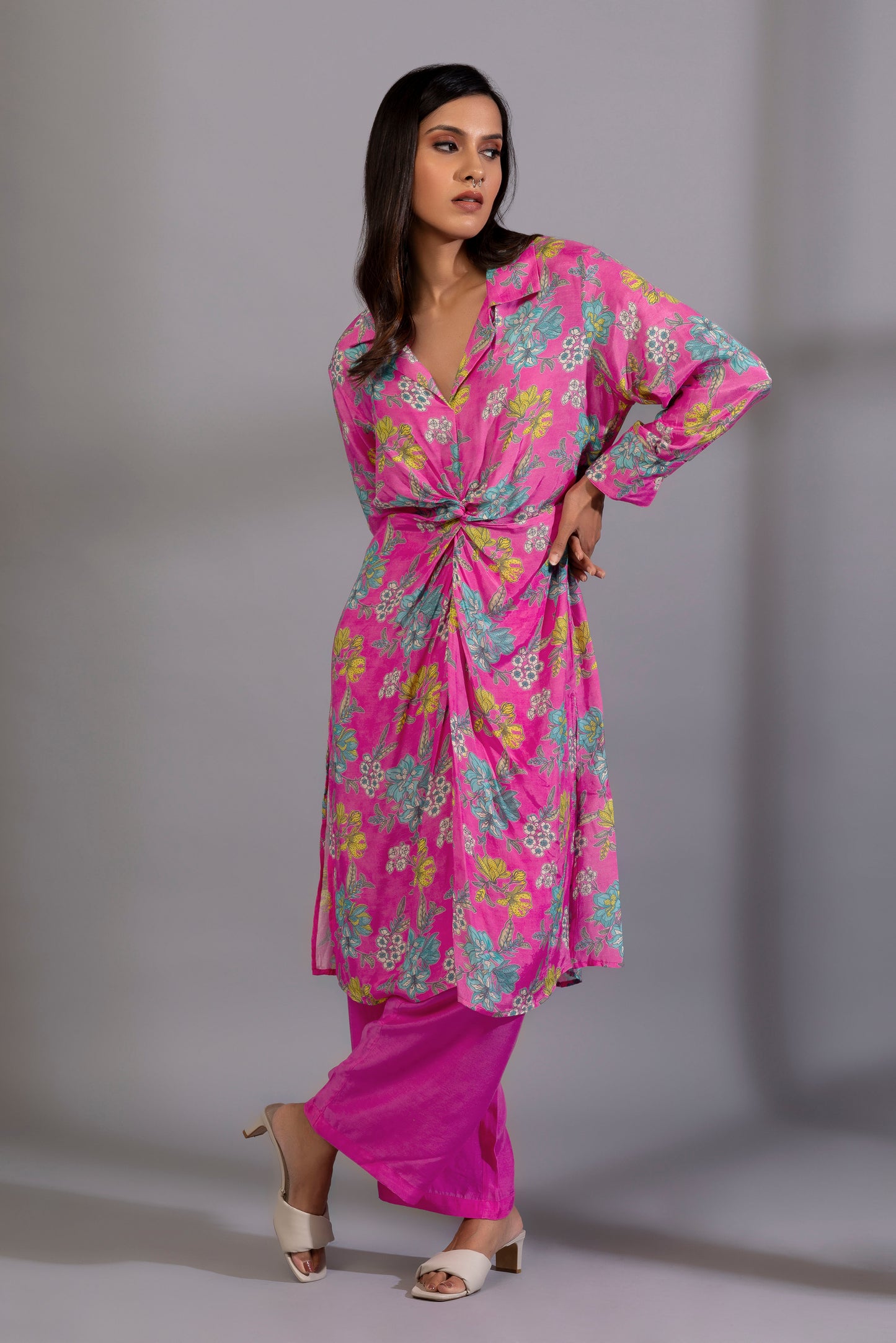 Pink floyd embroidered co-ord set