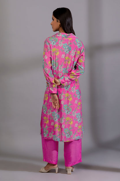 Pink floyd embroidered co-ord set