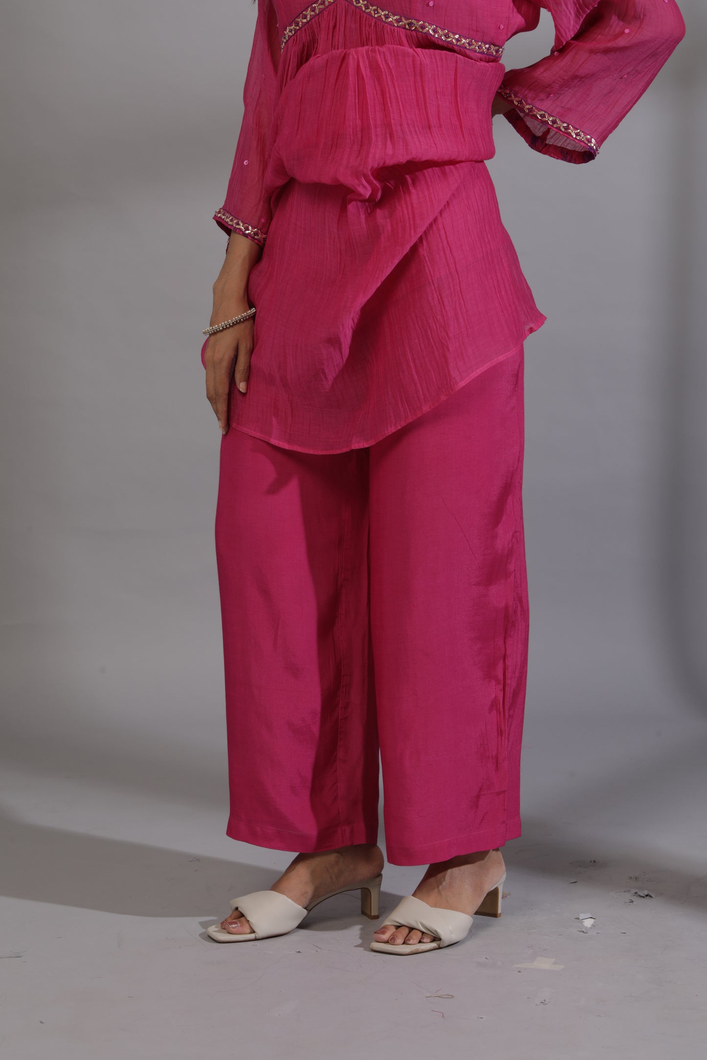 Cherry bomb embroidered kurta set