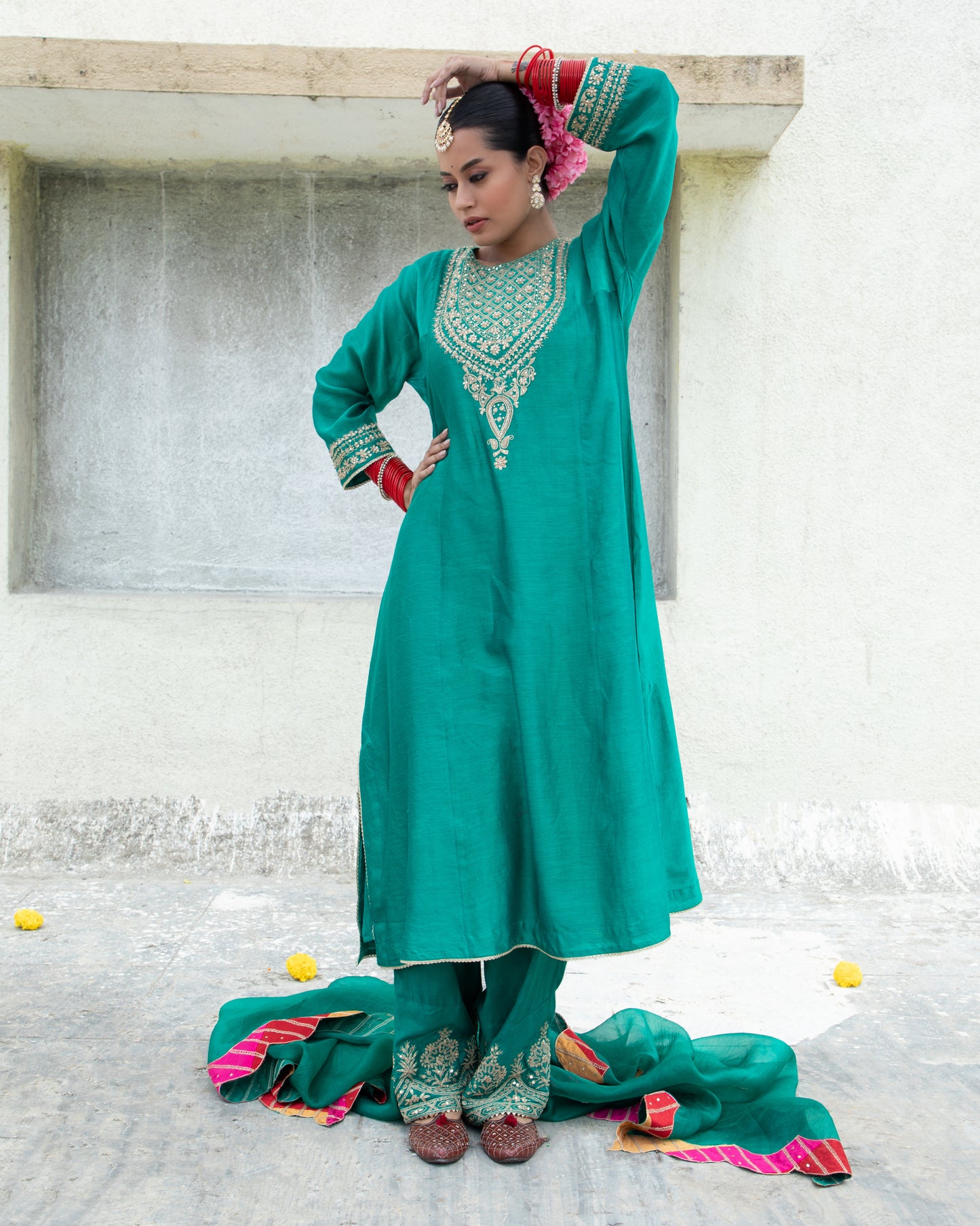 Azra Embroidered Pants