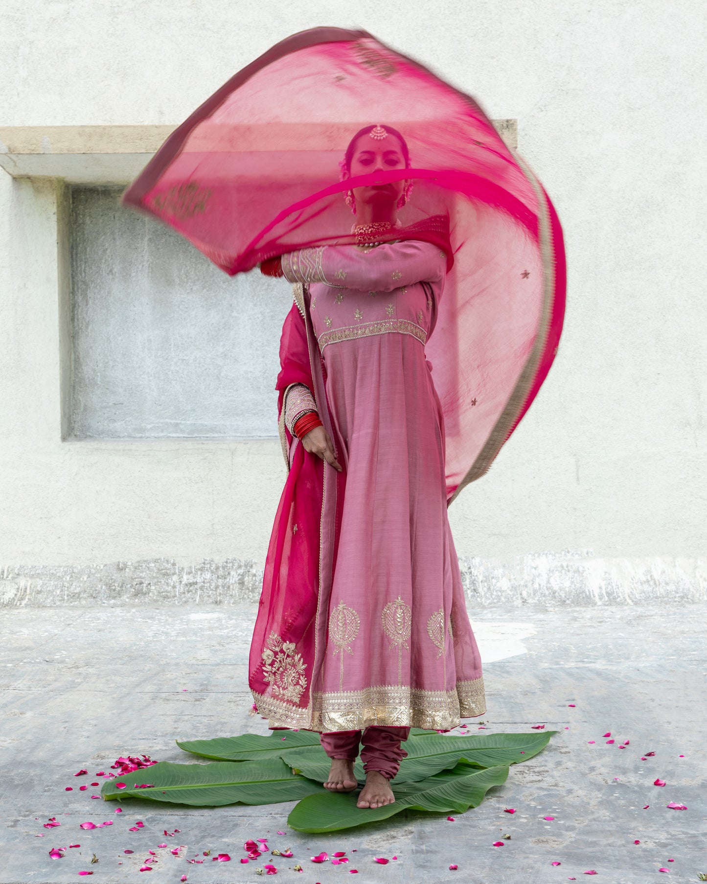 Laila Embroidered Anarkali Set