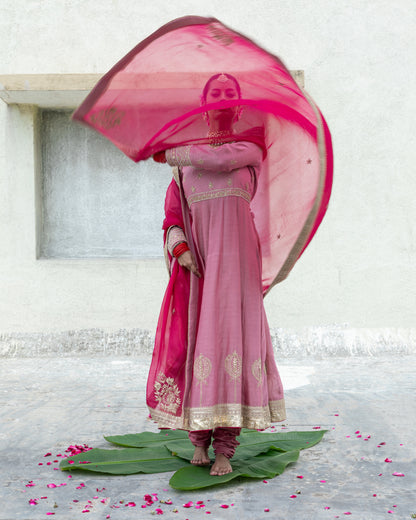 Laila Embroidered Anarkali Set