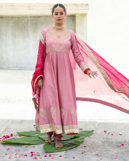 Laila Embroidered Anarkali Set