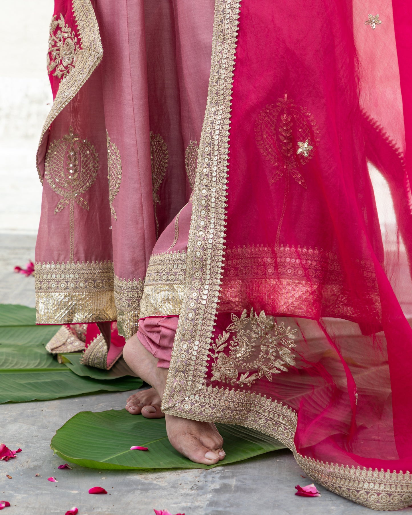 Laila Embroidered Anarkali Set