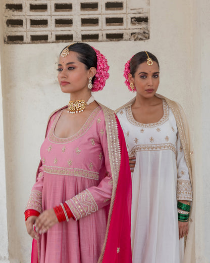 Laila Embroidered Anarkali Set