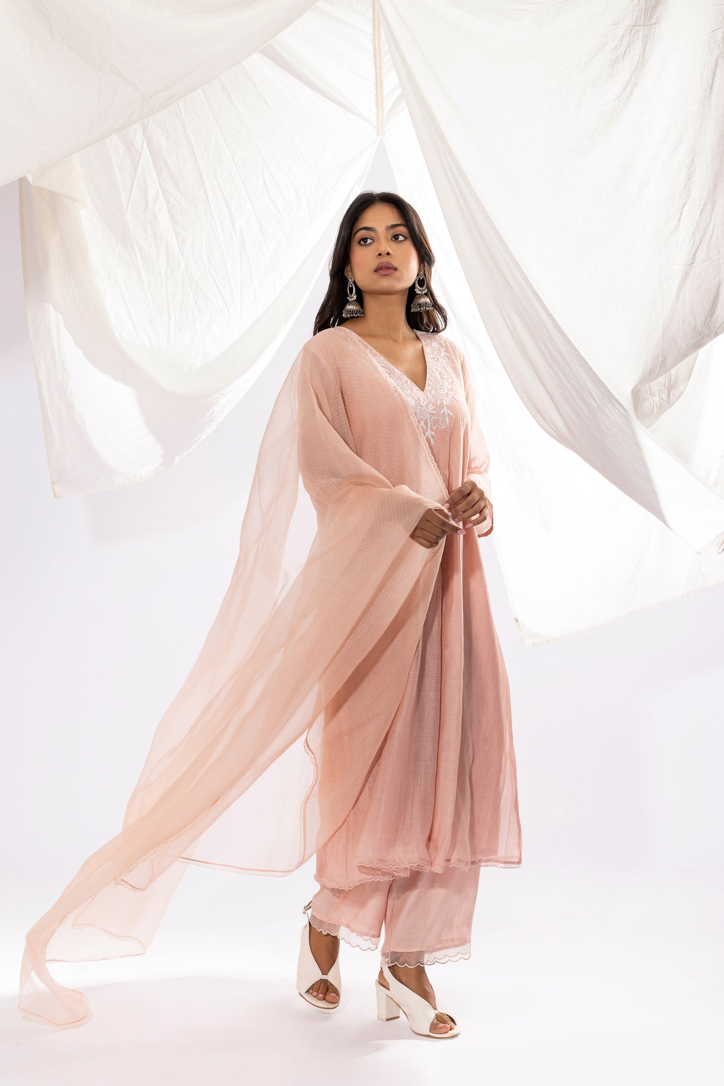 MISTY ROSE PRINTED DUPATTA