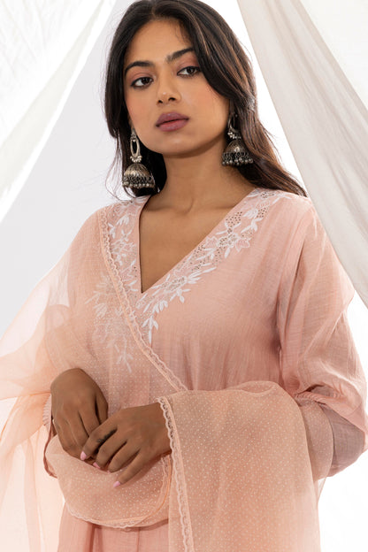 MISTY ROSE PRINTED DUPATTA