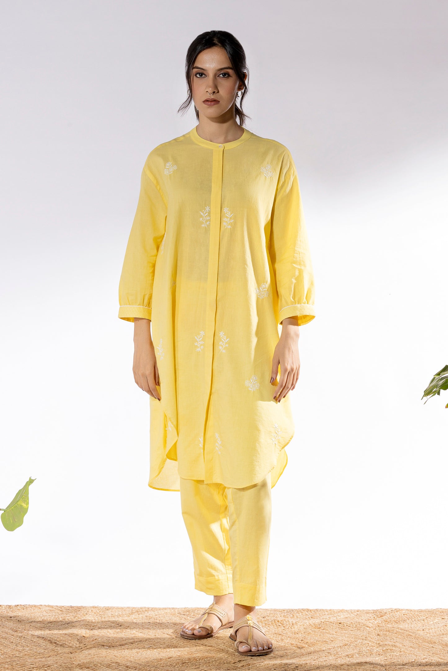 Mango chikankari Tunic