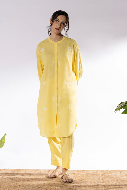 Mango chikankari Tunic