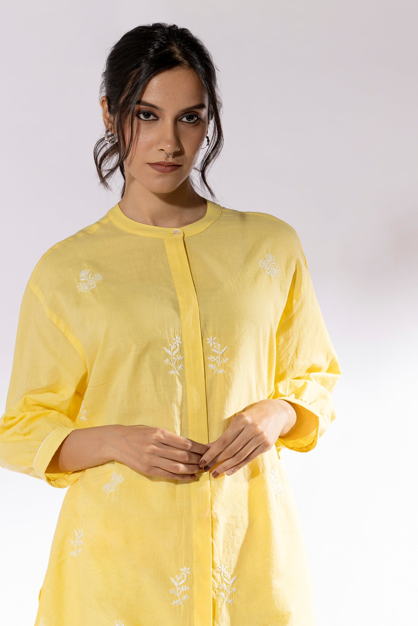 Mango chikankari Tunic