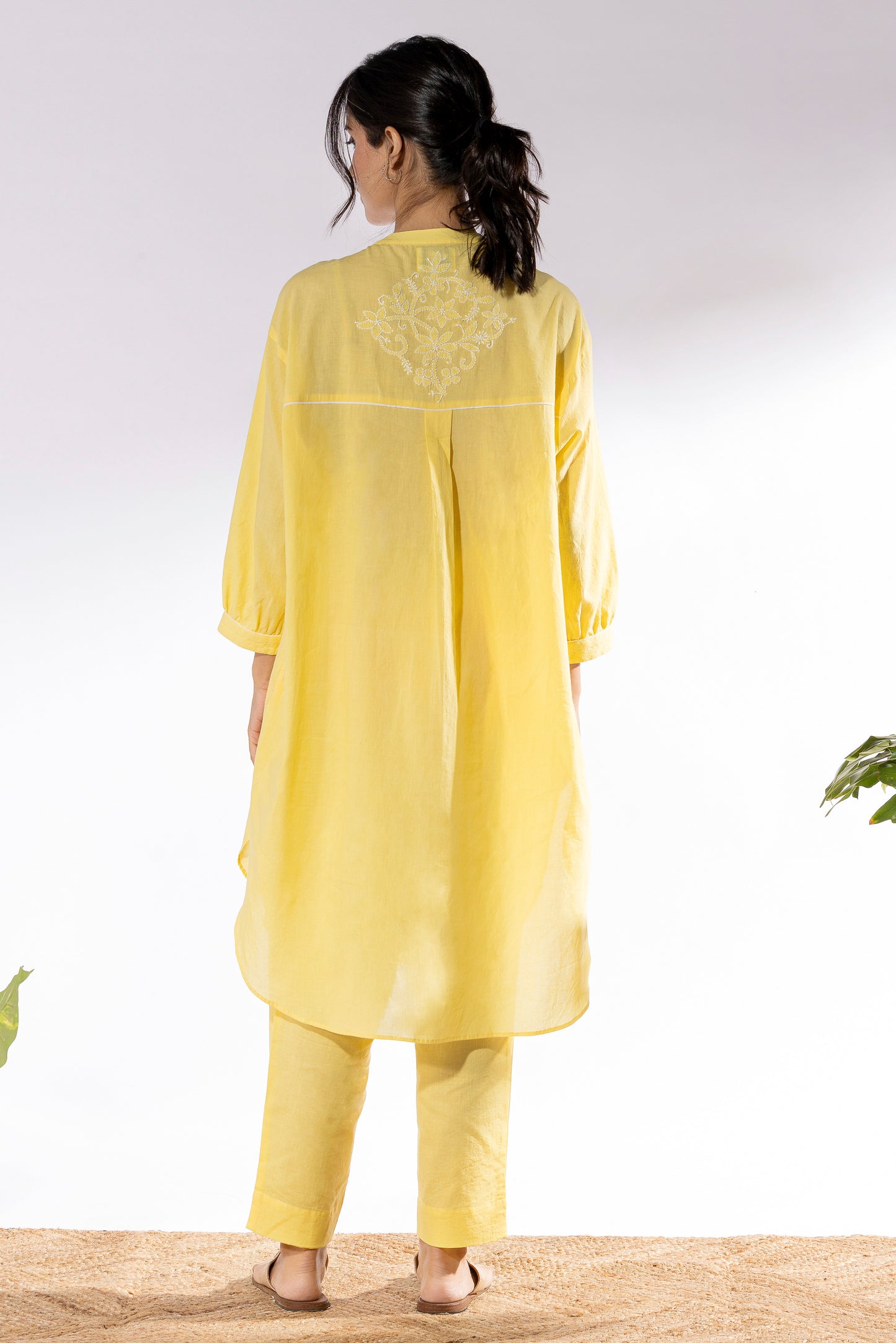 Mango chikankari Tunic