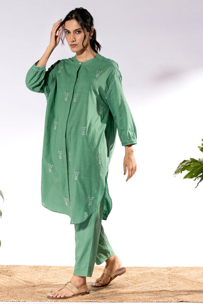 Khus chikankari Tunic