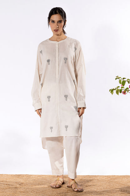 Paan Gulkand chikankari Tunic