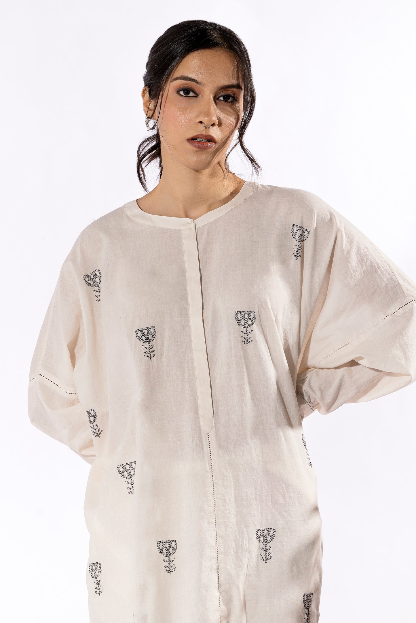 Paan Gulkand chikankari Tunic