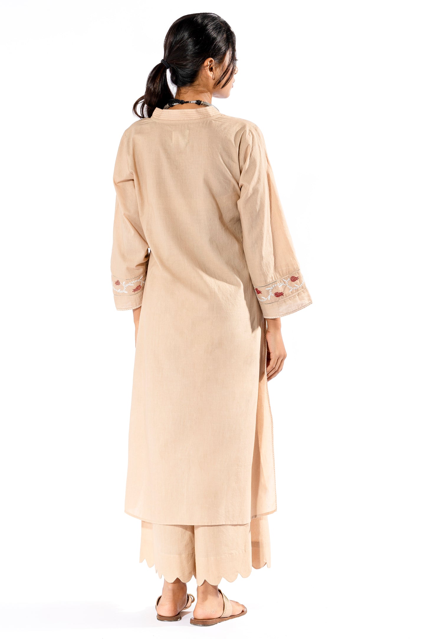 Badami chikankari kurta