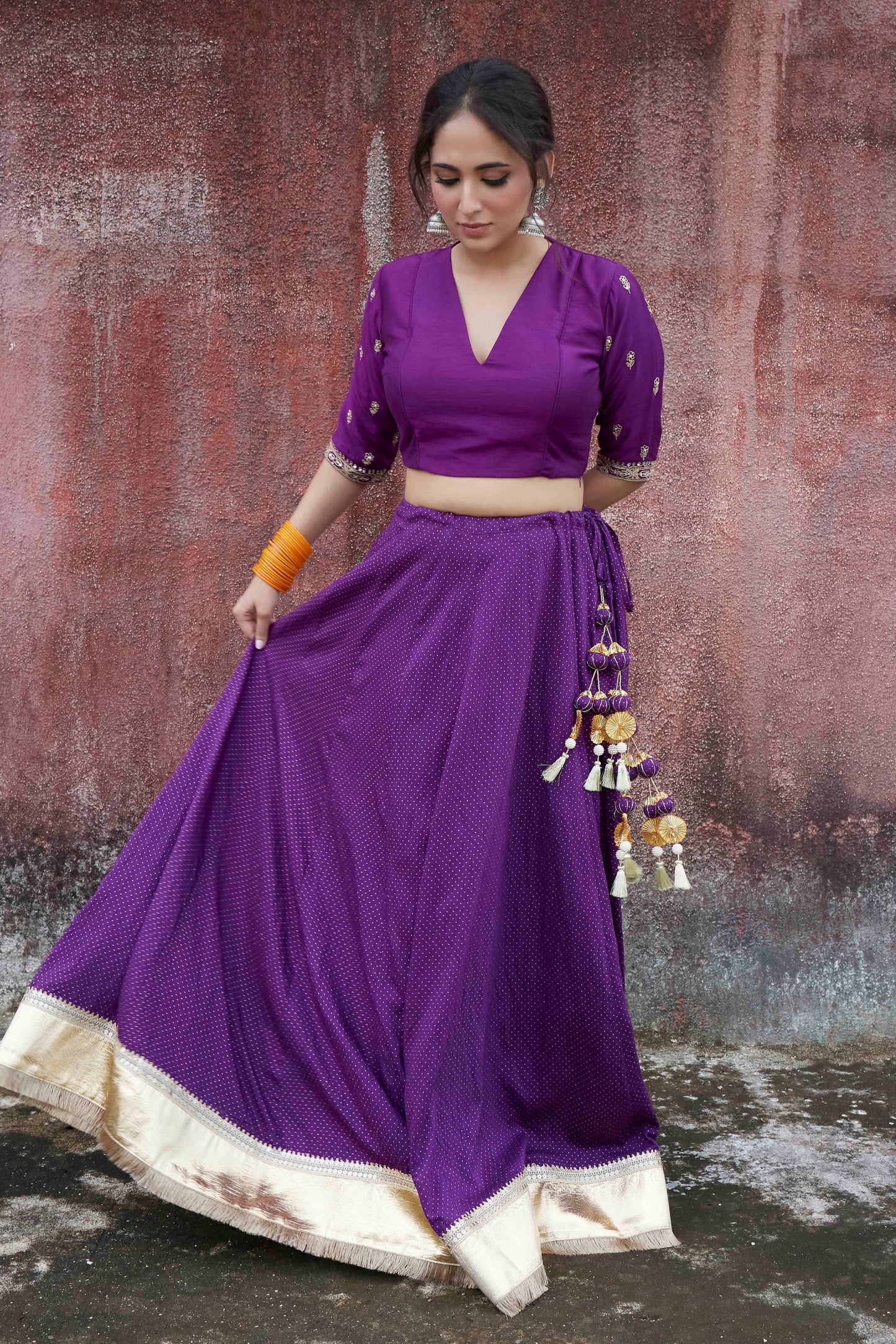 Amber Embroidered Lehenga Set