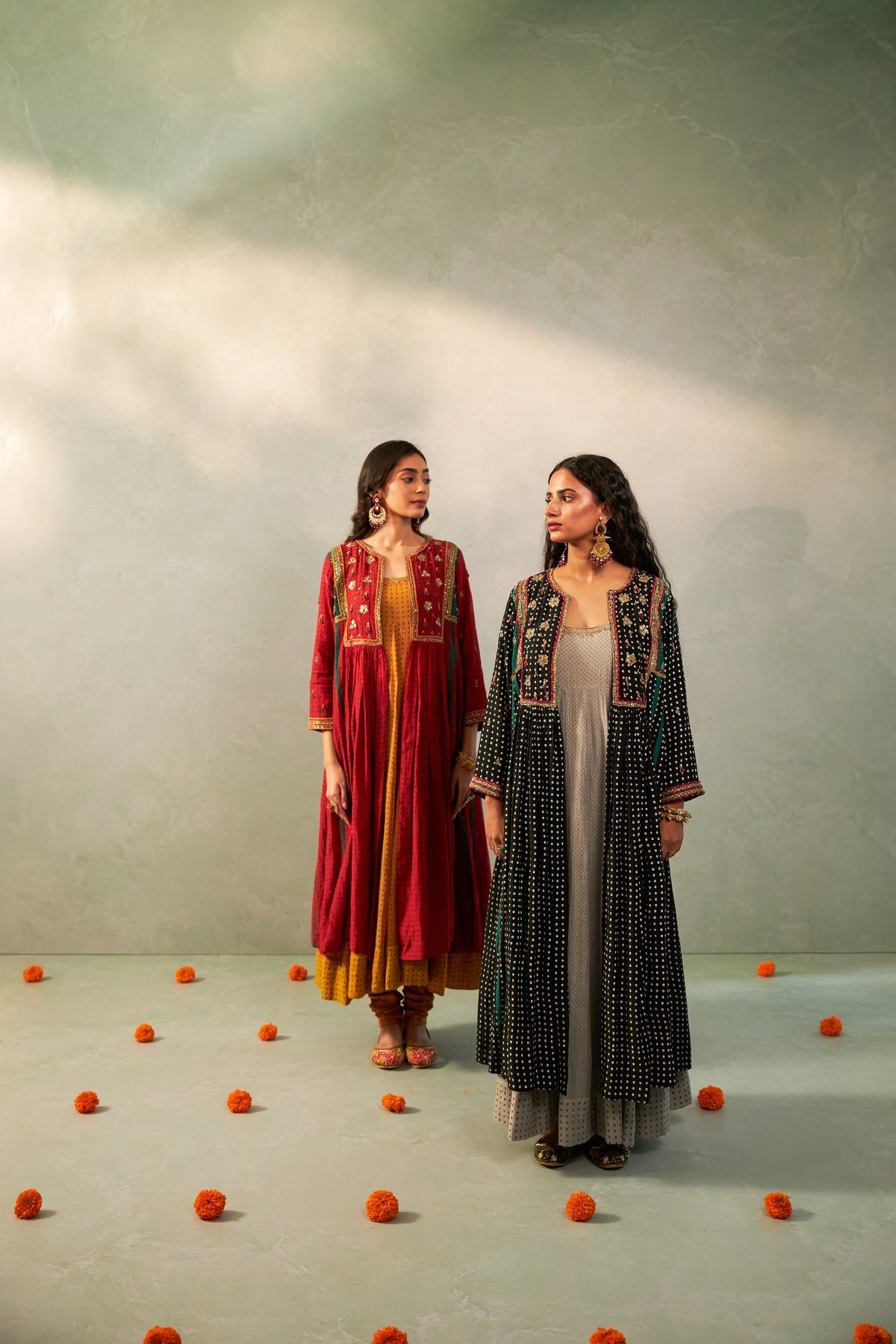Chaand Raat Embroidered Kurta Set- Set of 3