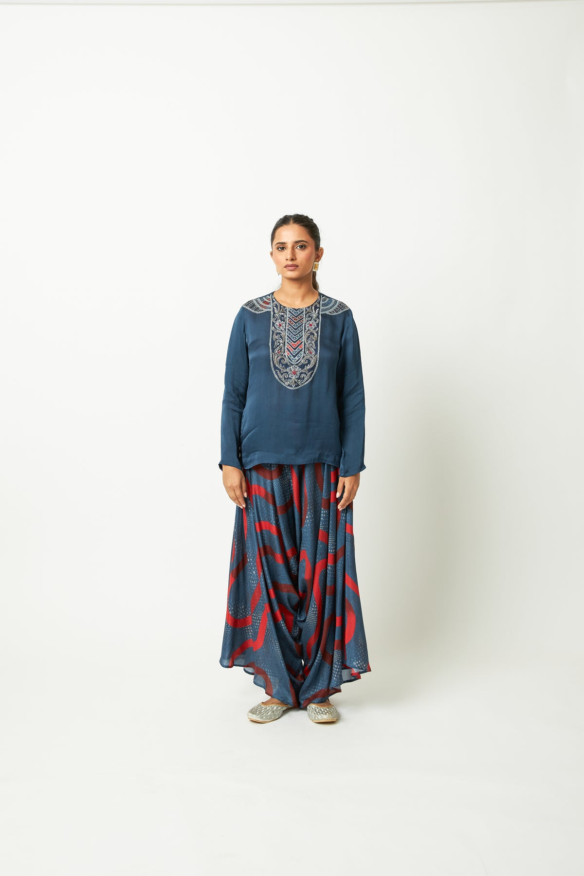Chulbuli Embroidered Co-ord Set- Set of 2 - 4